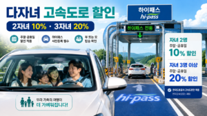 다자녀 고속도로 통행료 할인